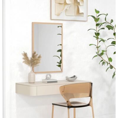 HOMCOM - Wandspiegel 50x70 - Rechteckig - MDF - Mirror HOMCOM - Wandspiegel 50x70 - Rechteckig - MDF - Mirror