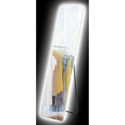 HOMCOM Weiß LED Ganzkörperspiegel - Modernes Rahmloses Design HOMCOM Weiß LED Ganzkörperspiegel - Modernes Rahmloses Design