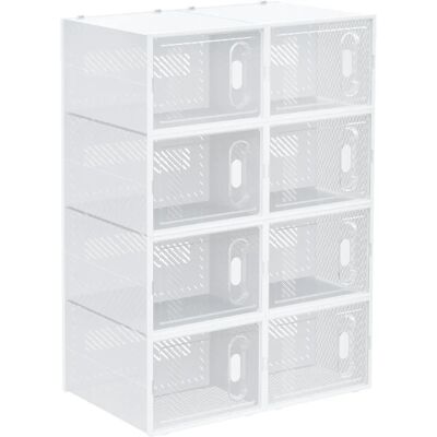 HOMCOM - 8er Set Schuhboxen - 8 Boxen - EU 45 - Schuhaufbewahrung HOMCOM - 8er Set Schuhboxen - 8 Boxen - EU 45 - Schuhaufbewahrung
