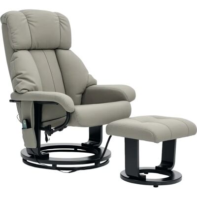 Sillón de Masaje HOMCOM con Reposapiés - Sillón de Masaje Sillón de Masaje HOMCOM con Reposapiés - Sillón de Masaje