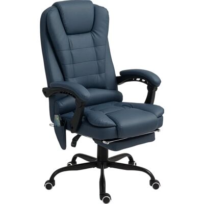 Vinsetto toimisto tuoli 7 pisteen hieronnalla - ergonominen, säädettävä, sininen Vinsetto toimisto tuoli 7 pisteen hieronnalla - ergonominen, säädettävä, sininen