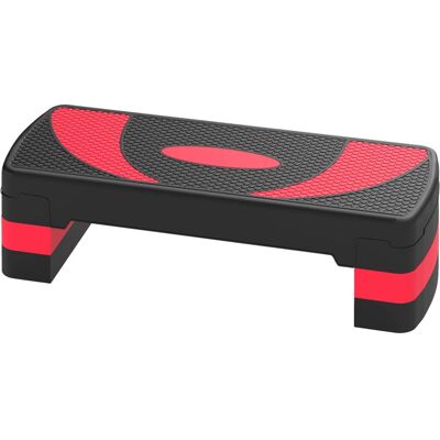 HOMCOM - Stepper - 10/15/20 cm - Rot - Aerobic Stepper HOMCOM - Stepper - 10/15/20 cm - Rot - Aerobic Stepper