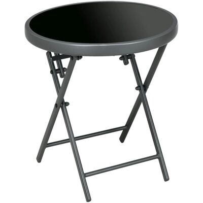 Outsunny - Rundes Glasfaltbar - Outdoor-Tisch Outsunny - Rundes Glasfaltbar - Outdoor-Tisch