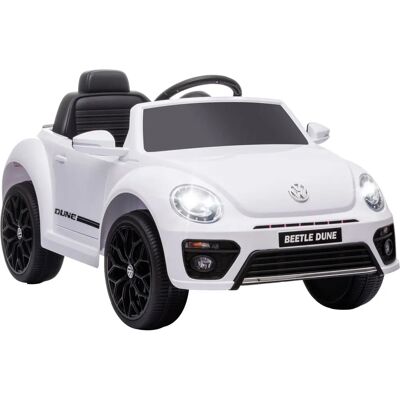 AIYAPLAY Auto elettrico per bambini Volkswagen Maggiolino - Bianco - Auto elettrico AIYAPLAY Auto elettrico per bambini Volkswagen Maggiolino - Bianco - Auto elettrico
