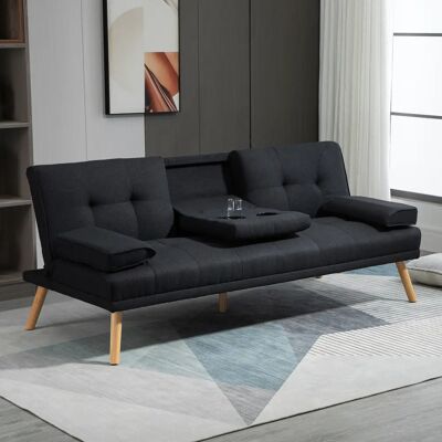 HOMCOM - Schlafsofa 3-Sitzer Leinenoptik - Linen-look Sofa bed HOMCOM - Schlafsofa 3-Sitzer Leinenoptik - Linen-look Sofa bed