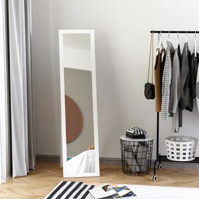 HOMCOM - Ganzkörperspiegel - 154 x 37 cm - Valkoinen - Peili HOMCOM - Ganzkörperspiegel - 154 x 37 cm - Valkoinen - Peili