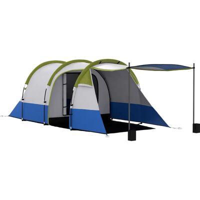 Outsunny - 3-Person Tunnel - Wasserdicht 2000mm - Zelt Outsunny - 3-Person Tunnel - Wasserdicht 2000mm - Zelt