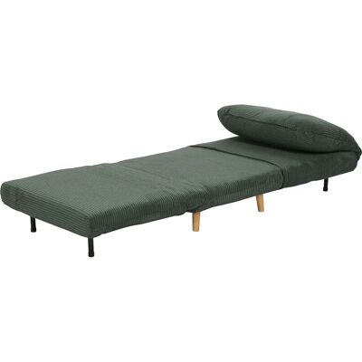 HOMCOM Verde 82 x 89 x 83 cm Divano Letto 2-in-1, Schienale Regolabile HOMCOM Verde 82 x 89 x 83 cm Divano Letto 2-in-1, Schienale Regolabile
