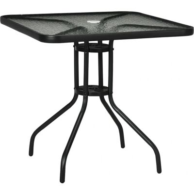 Outsunny - Gartentisch 76x76 cm - 50 mm varjoaukko - Garden table Outsunny - Gartentisch 76x76 cm - 50 mm varjoaukko - Garden table