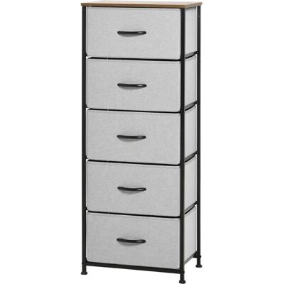 HOMCOM - 5-Drawer Dresser - Wood look - Chest of drawers HOMCOM - 5-Drawer Dresser - Wood look - Chest of drawers