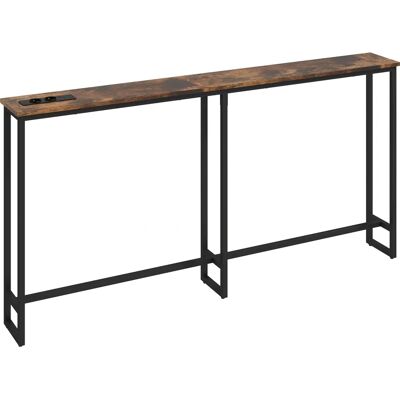 HOMCOM - Konsolentisch mit integrierter Ladestation - Industrieller Stil - Stahlbeine - Console Table HOMCOM - Konsolentisch mit integrierter Ladestation - Industrieller Stil - Stahlbeine - Console Table