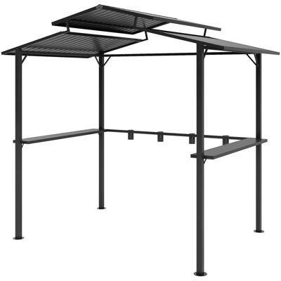 Outsunny Grillpavillon 250x160x250 cm - Metall-Dach - Grillpavillon Outsunny Grillpavillon 250x160x250 cm - Metall-Dach - Grillpavillon