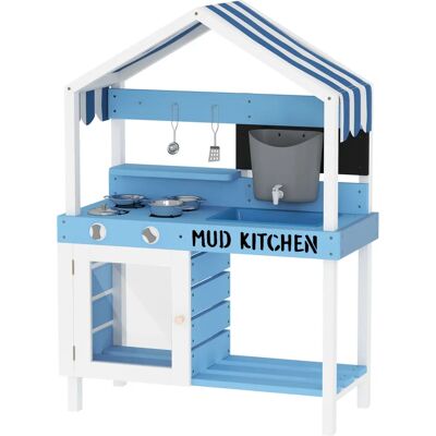 AIYAPLAY Kinder Outdoor Holzspielküche - Kochen, Spüle, Stauraum - Spielart AIYAPLAY Kinder Outdoor Holzspielküche - Kochen, Spüle, Stauraum - Spielart