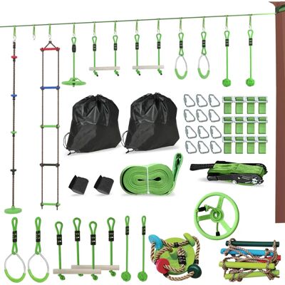 AIYAPLAY Ninja Kletter- und Slackline-Set - Spiel- und Trainingsgerät für Kinder AIYAPLAY Ninja Kletter- und Slackline-Set - Spiel- und Trainingsgerät für Kinder