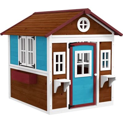 Outsunny - Garten Spielhaus - Dunkelbraun - Tannenholz - outdoor playhouse Outsunny - Garten Spielhaus - Dunkelbraun - Tannenholz - outdoor playhouse