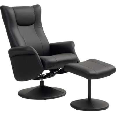 HOMCOM Relaxsessel mit Hocker - Drehbar 360°, Verstellbar - Bis 150 kg HOMCOM Relaxsessel mit Hocker - Drehbar 360°, Verstellbar - Bis 150 kg