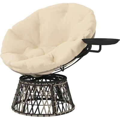 Outsunny Rattansessel mit 360° Drehfunktion - Gartenmöbel Outsunny Rattansessel mit 360° Drehfunktion - Gartenmöbel