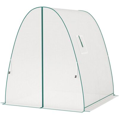 Outsunny - Gewächshaus - 180x180x200 cm - Rolltüren Outsunny - Gewächshaus - 180x180x200 cm - Rolltüren