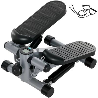 SPORTNOW - 2 in 1 Mini-Stepper - mit Widerstandsseilen - verstellbare Höhe - Stepper SPORTNOW - 2 in 1 Mini-Stepper - mit Widerstandsseilen - verstellbare Höhe - Stepper