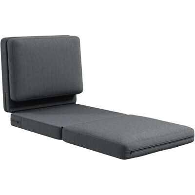 Canapé-Lit HOMCOM - Gris Foncé - Meuble Convertible 3-en-1 - Publicité Canapé-Lit HOMCOM - Gris Foncé - Meuble Convertible 3-en-1 - Publicité