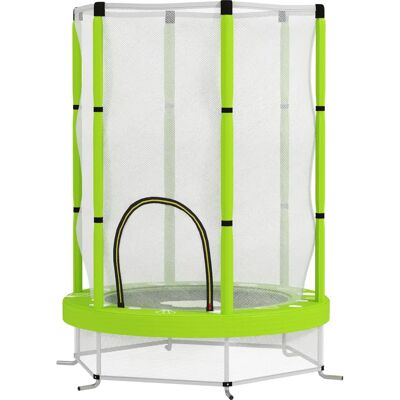 AIYAPLAY Kinder Trampolin - Ø140 cm, Grün, mit Sicherheitsnetz, Indoor/Outdoor AIYAPLAY Kinder Trampolin - Ø140 cm, Grün, mit Sicherheitsnetz, Indoor/Outdoor