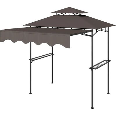 Outsunny Gartenpavillon 242x149x248 cm Wasserabweisend Flammhemmend - Gartenpavillon Outsunny Gartenpavillon 242x149x248 cm Wasserabweisend Flammhemmend - Gartenpavillon
