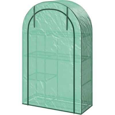 Outsunny - Round-roof Greenhouse - 100x45x160 cm - Pulverbeschichteter Stahlrahmen - Greenhouse Outsunny - Round-roof Greenhouse - 100x45x160 cm - Pulverbeschichteter Stahlrahmen - Greenhouse