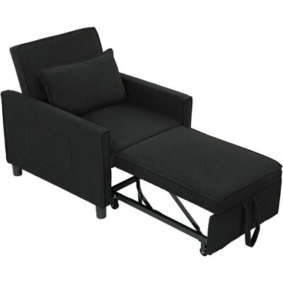 HOMCOM - 3-in-1 Schlafsessel - Cordbezug - 180° Rückenlehne - Schlafsofa HOMCOM - 3-in-1 Schlafsessel - Cordbezug - 180° Rückenlehne - Schlafsofa