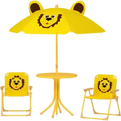 AIYAPLAY Kinder Garten Set - Löwen-Design, Höhenverstellbarer Sonnenschirm AIYAPLAY Kinder Garten Set - Löwen-Design, Höhenverstellbarer Sonnenschirm