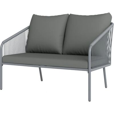 Outsunny - 2-Seater Rattan - PE Rattan - Bezüge abnehmbar - Gartenmöbel Set Outsunny - 2-Seater Rattan - PE Rattan - Bezüge abnehmbar - Gartenmöbel Set