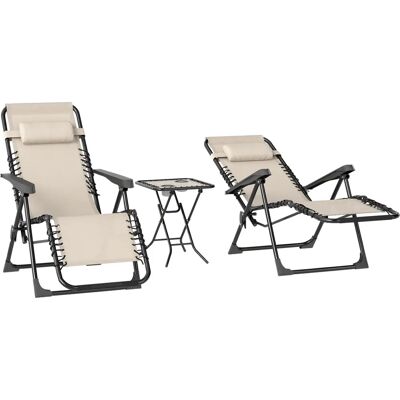 Outsunny Outdoor Table Lounge Set - Tisch - 2 Stühle - Outdoor furniture set Outsunny Outdoor Table Lounge Set - Tisch - 2 Stühle - Outdoor furniture set