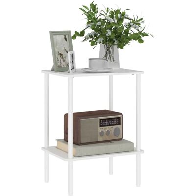 HOMCOM - Mesa auxiliar - 2-tier - storage - Coffee table HOMCOM - Mesa auxiliar - 2-tier - storage - Coffee table