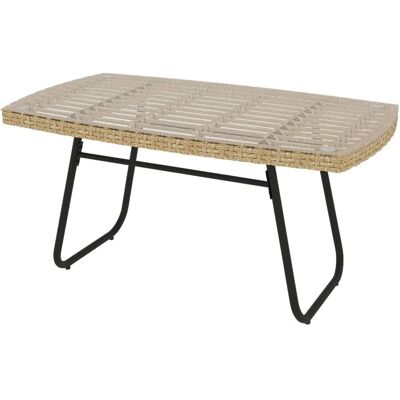 Outsunny - Polyrattan Gartentisch 90x50x45 cm Outsunny - Polyrattan Gartentisch 90x50x45 cm