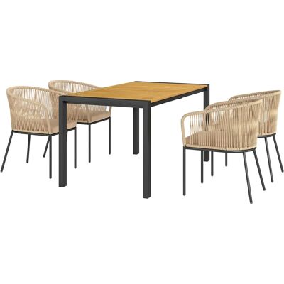 Outsunny - Polyrattan Garden Furniture Set - 4 henkilölle Outsunny - Polyrattan Garden Furniture Set - 4 henkilölle