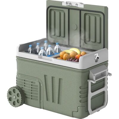 Outsunny - 33L Dual-Zone - Kompressor - Tragbare Kühlbox Outsunny - 33L Dual-Zone - Kompressor - Tragbare Kühlbox