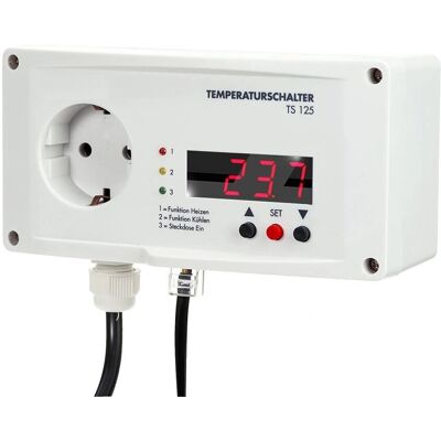 H-Tronic TS 125 Temperaturomkopplare - Justerbar - 3000W H-Tronic TS 125 Temperaturomkopplare - Justerbar - 3000W