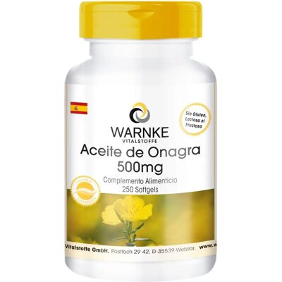 Warnke Vitalstoffe GmbH Nachtkerzenöl 500 mg - Nahrungsergänzungsmittel Warnke Vitalstoffe GmbH Nachtkerzenöl 500 mg - Nahrungsergänzungsmittel