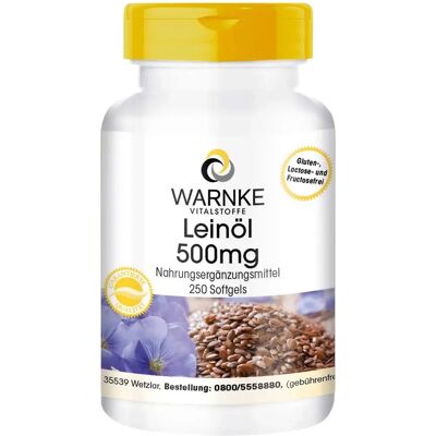 Warnke Vitalstoffe GmbH LEINöL 500 mg Kapseln Warnke Vitalstoffe GmbH LEINöL 500 mg Kapseln