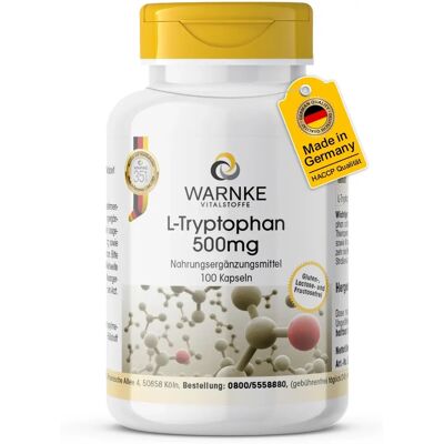 Warnke L-Tryptophan 500 mg - Nahrungsergänzung Warnke L-Tryptophan 500 mg - Nahrungsergänzung