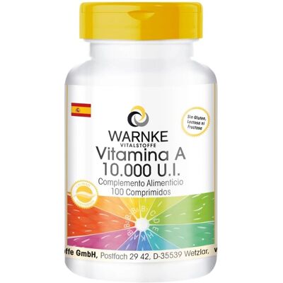 Warnke Vitamin A 10.000 I.E. Tabletten - Nahrungsergänzung Warnke Vitamin A 10.000 I.E. Tabletten - Nahrungsergänzung