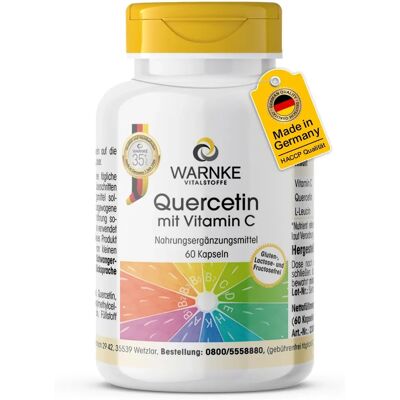 Warnke Vitalstoffe GmbH Quercetin - Vitamin C Kapseln - 60 Stück Warnke Vitalstoffe GmbH Quercetin - Vitamin C Kapseln - 60 Stück