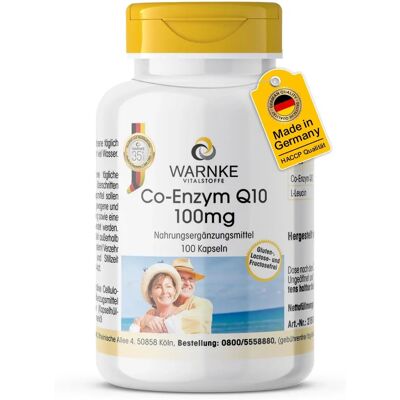 Warnke Vitalstoffe GmbH Coenzym Q10 100 mg Kapseln - Nahrungsergänzung Warnke Vitalstoffe GmbH Coenzym Q10 100 mg Kapseln - Nahrungsergänzung