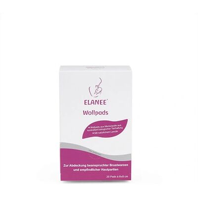ELANEE 224-00 Organic Wool Breast Pads - Breastfeeding Accessory ELANEE 224-00 Organic Wool Breast Pads - Breastfeeding Accessory