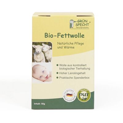 Grünspecht Model: Bio-Fettwolle - Babypflege Grünspecht Model: Bio-Fettwolle - Babypflege