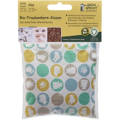 GRÜNSPECHT Naturprodukte 675-V1 Coussin de pépins de raisin bio - bouteille d'eau chaude GRÜNSPECHT Naturprodukte 675-V1 Coussin de pépins de raisin bio - bouteille d'eau chaude