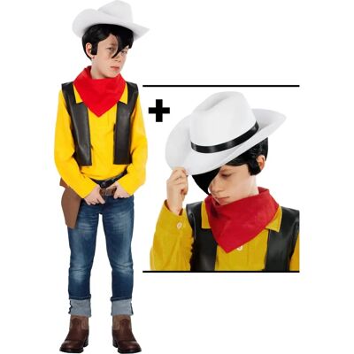 Maskworld - Lucky Luke - Weißer Hut - Fünfteilige Kostüm Maskworld - Lucky Luke - Weißer Hut - Fünfteilige Kostüm
