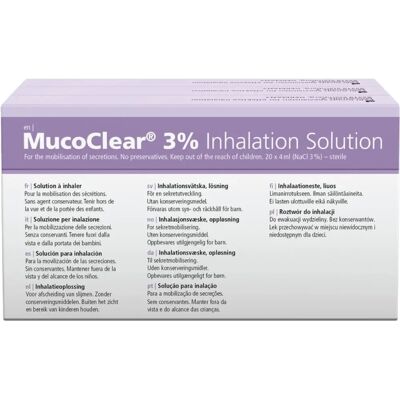 Mucoclear 3% Hipertóniás sóoldat - Légúti kezelés Mucoclear 3% Hipertóniás sóoldat - Légúti kezelés