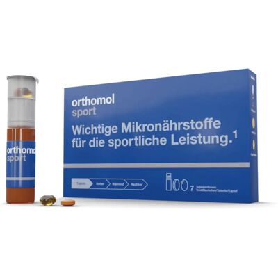 Orthomol Sport - Mikronährstoffe für sportliche Leistung - Mit Magnesium, Vitamin D & B12 - 7 Tagesportionen Orthomol Sport - Mikronährstoffe für sportliche Leistung - Mit Magnesium, Vitamin D & B12 - 7 Tagesportionen