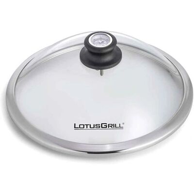 LotusGrill Glazen Deckel für Mini - Ø290mm mit Thermometer LotusGrill Glazen Deckel für Mini - Ø290mm mit Thermometer
