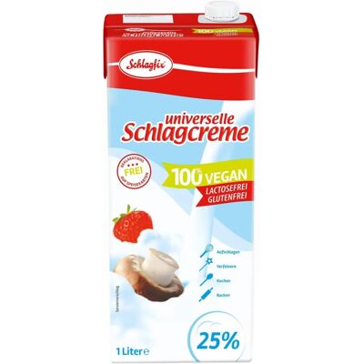 Schlagfix Crème fouettée végétalienne sans sucre 1L - Publicité Schlagfix Crème fouettée végétalienne sans sucre 1L - Publicité